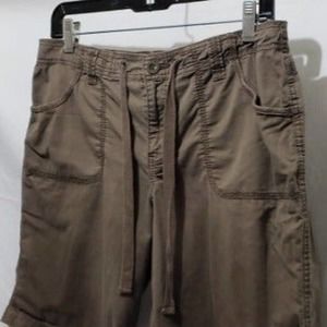 Faded Glory Brown Women's Khaki Cargo Shorts (Size 10) - MISSING